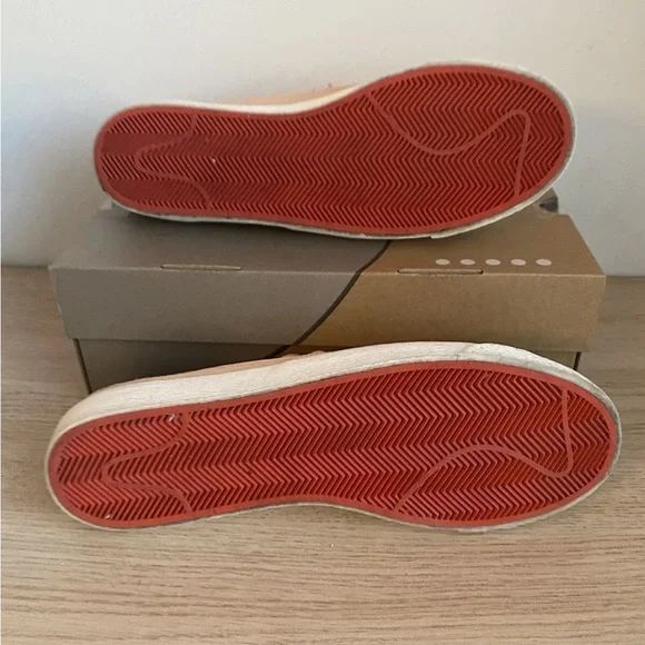 Nike SB Blazer Low Pink Orange Suede Lace-Up Sneakers 371760-801- Mens Size 12 - Picture 10 of 11